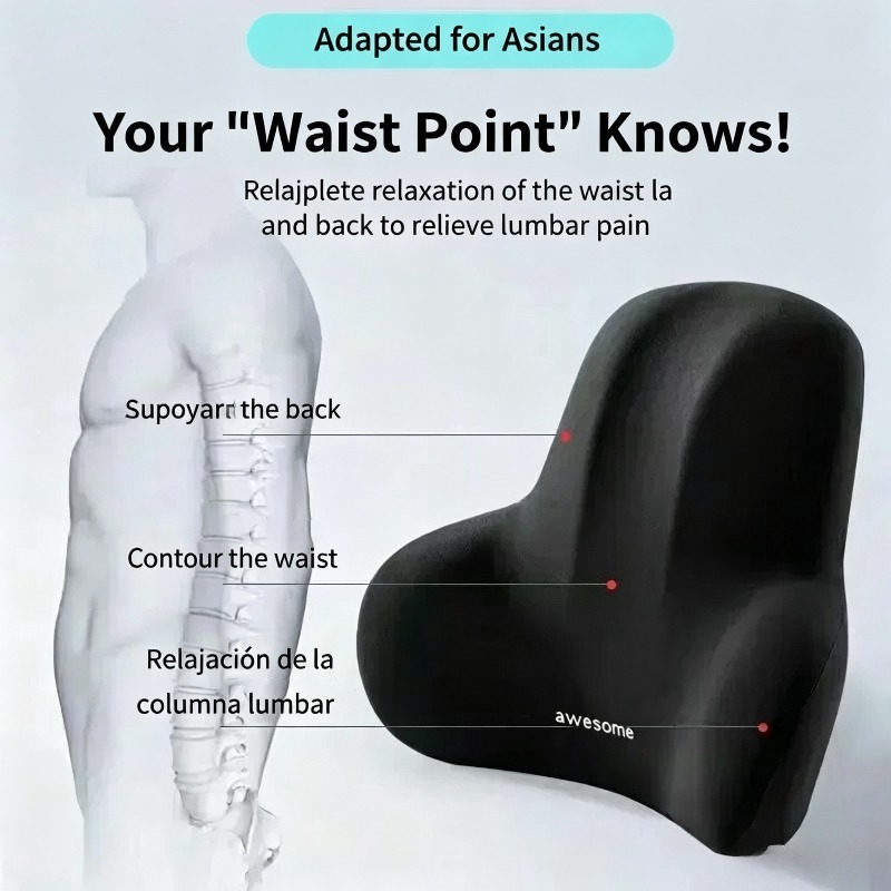 1 Pcs Memory Foam Lumbar Suppo - đánh giá và giá Gaming Chair Cushion