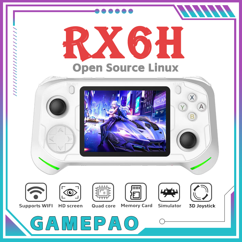 Open Source RX6H Retro Handhel - đánh giá và giá Gaming Console For Kids