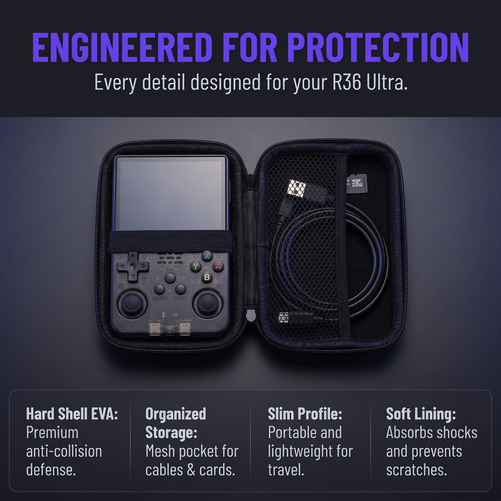 Storage Bag for R36 Ultra Hand - đánh giá và giá Gaming Console R36 Ultra