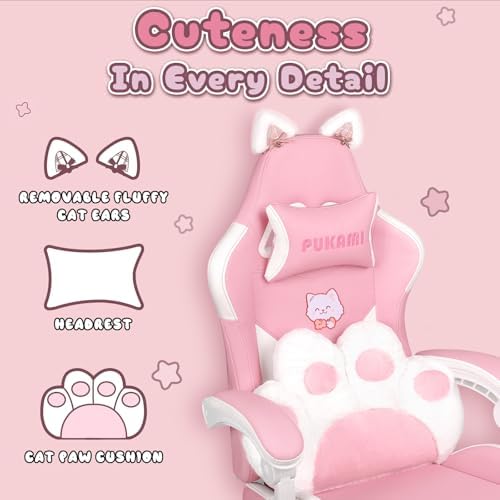 Pink Gaming Chair Cute with Ca - đánh giá và giá Gaming Chair Cushion