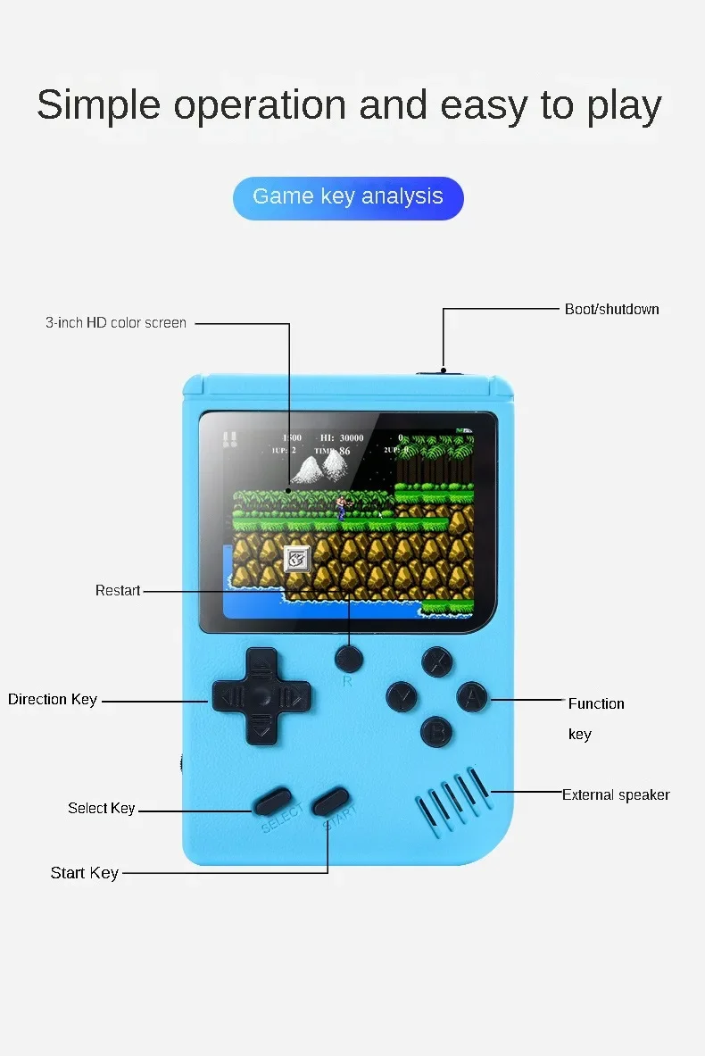 Built-in 500+ Classic Games 8- - đánh giá và giá Gaming Console For Kids