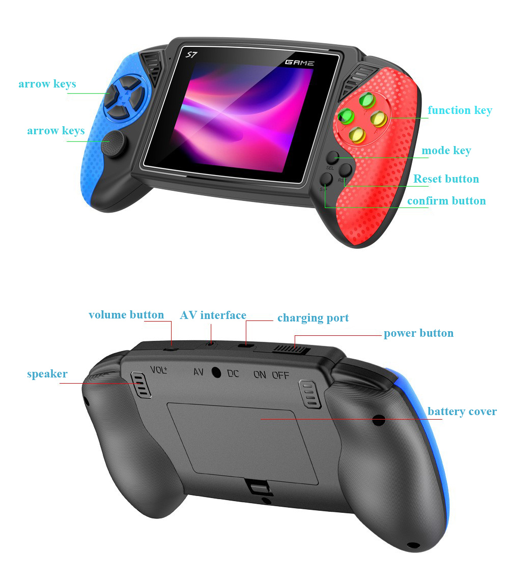S7 Retro Handheld Game Console - đánh giá và giá Gaming Console For Kids