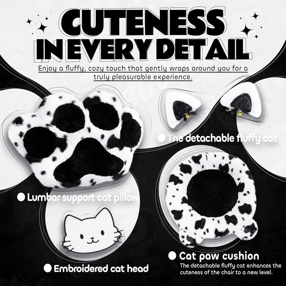 Gaming Chair Cute with Cat Ear - đánh giá và giá Gaming Chair Cushion