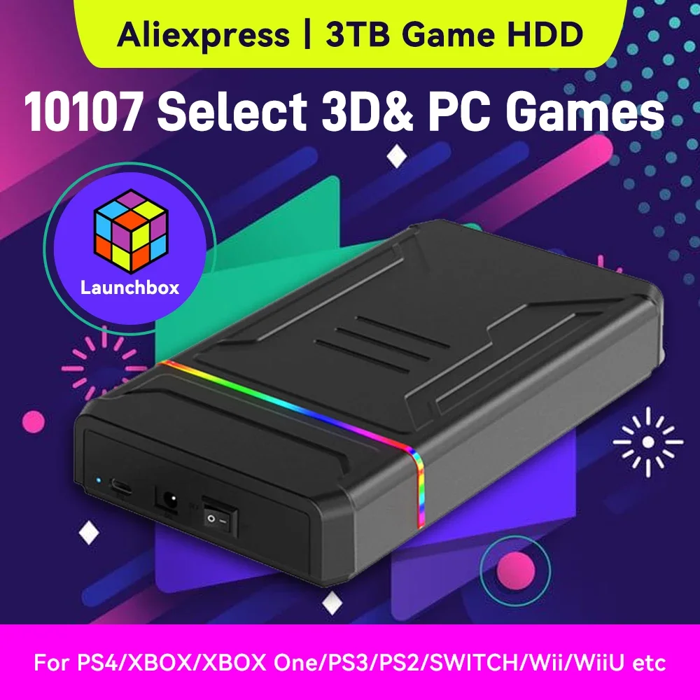 3TB Launchbox Portable Gaming  - đánh giá và giá Gaming Console Xbox One