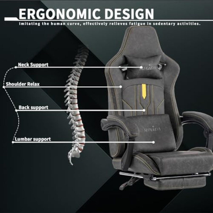 Gaming chair with footrest for - đánh giá và giá Gaming Chair Cushion