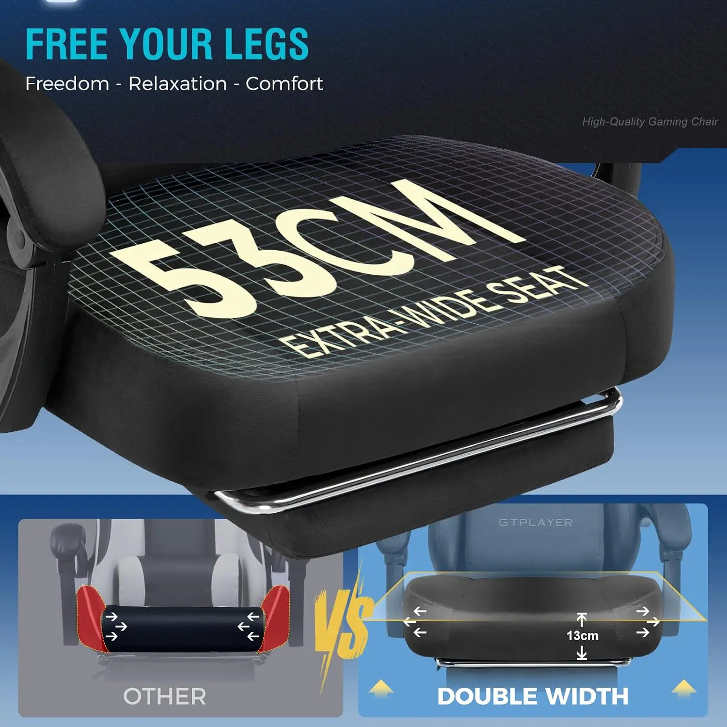 Big and Tall Gaming Chair Fabr - đánh giá và giá Gaming Chair Cushion