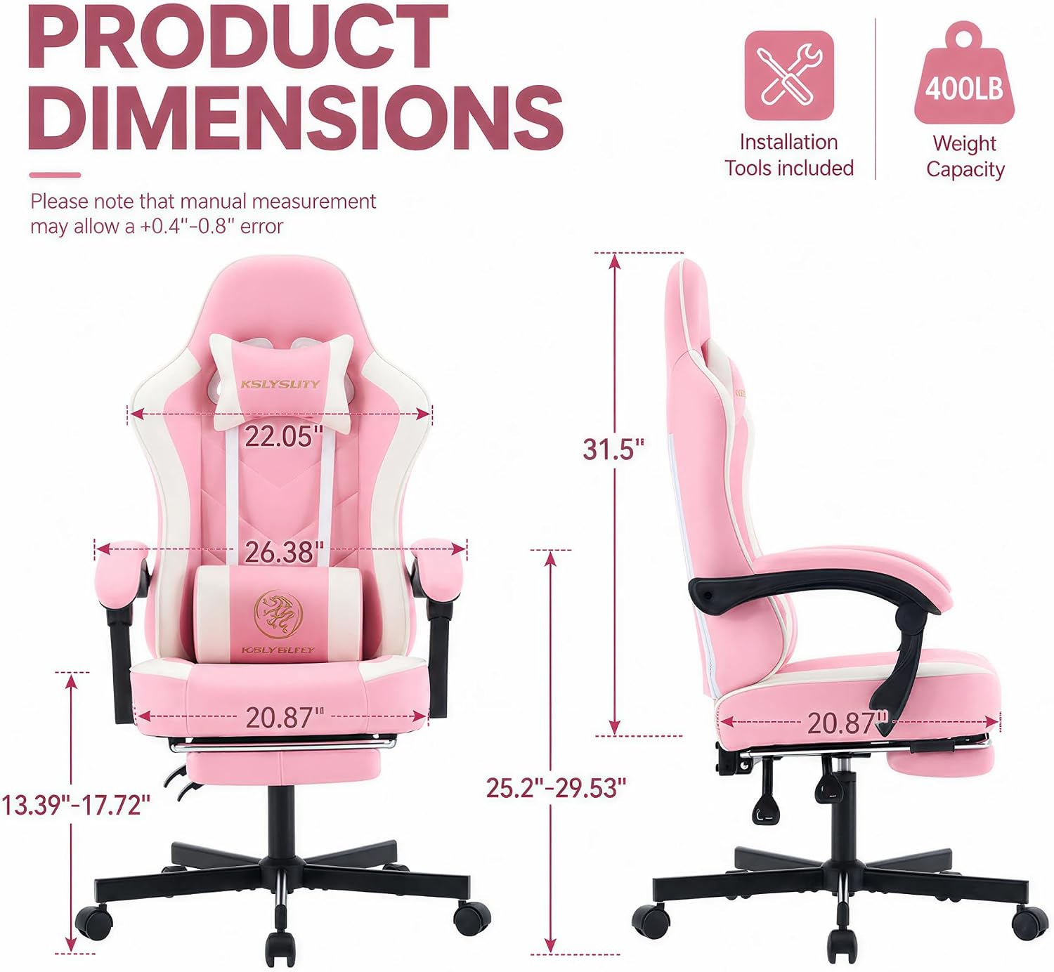 Ergonomic High Back Gaming Cha - đánh giá và giá Gaming Chair Cushion