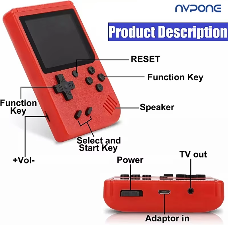 NEW Portable Retro Mini Video  - đánh giá và giá Gaming Console G5