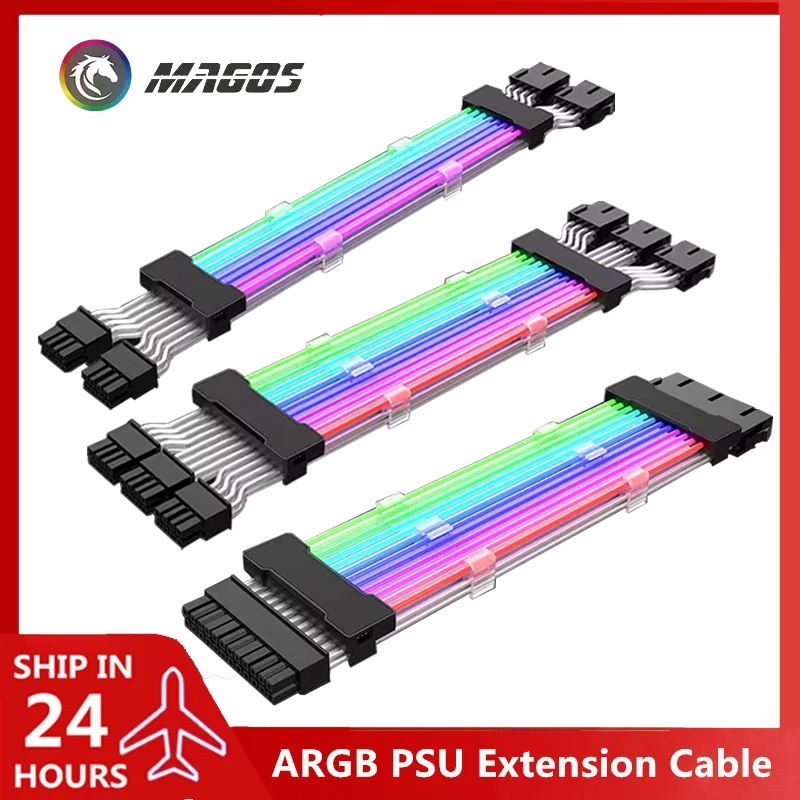 PSU Extension Cable RGB, ATX 2 - đánh giá và giá Console Gaming Pc Case