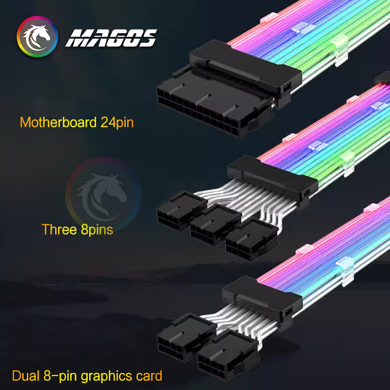 PSU Extension Cable RGB, ATX 2 - đánh giá và giá Console Gaming Pc Case
