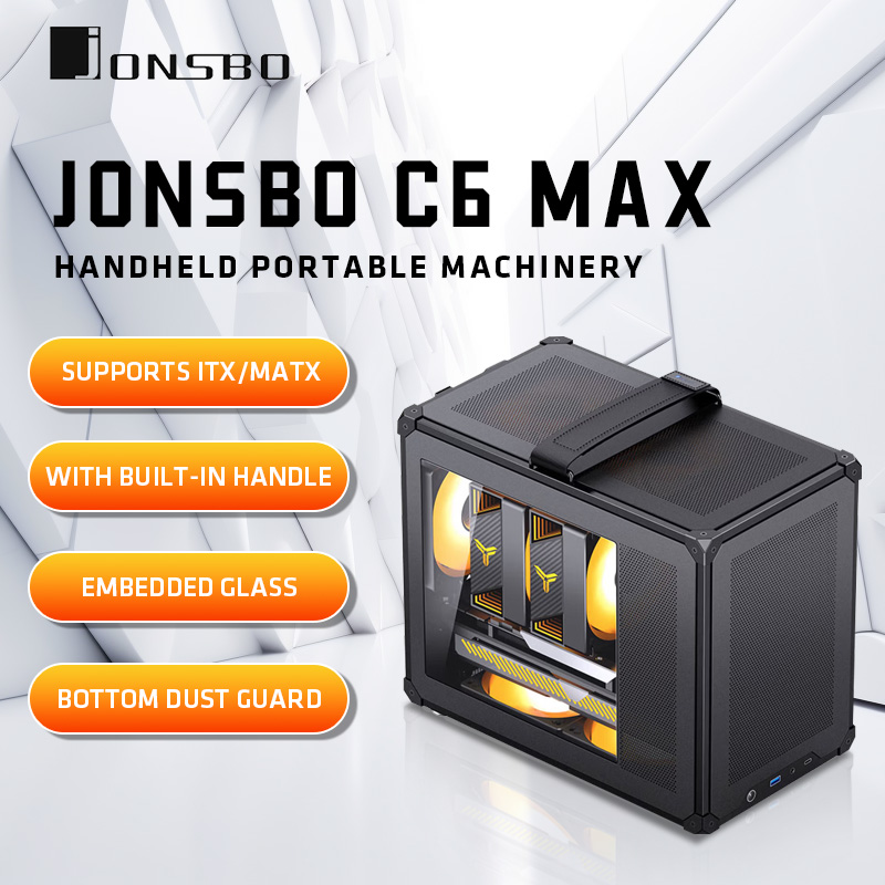 JONSBO C6 MAX Mesh Handle MATX - đánh giá và giá Console Gaming Pc Case
