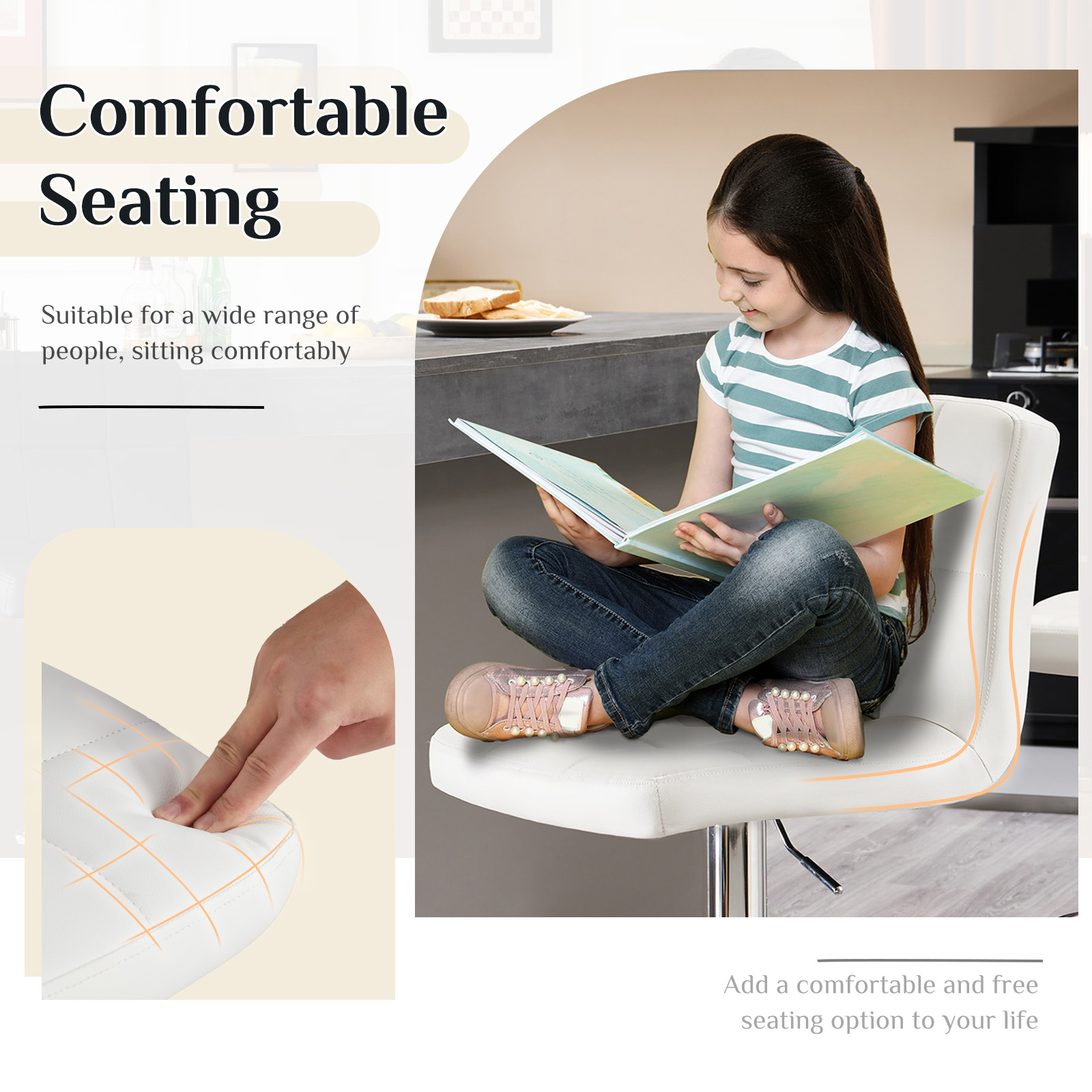 JHK Ergonomic Armless PU Leath - đánh giá và giá Gaming Chair Cushion